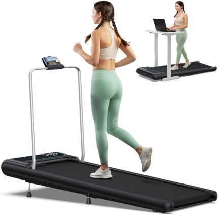 2.5HP Walking Pad Treadmill with 10% Incline, 3 in 1