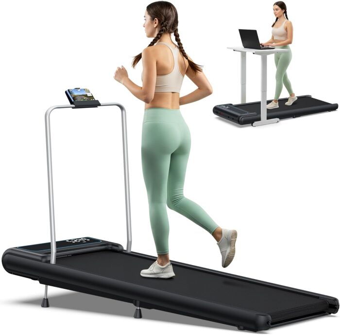 2.5HP Walking Pad Treadmill with 10% Incline, 3 in 1