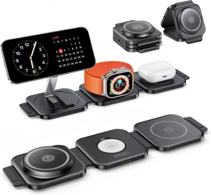 3 in 1 Charging Station for iPhone 16/15/14/13/12 Series, Travel
