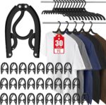30 Pcs Travel Hangers Portable Foldable Travel Hanger Organizer,