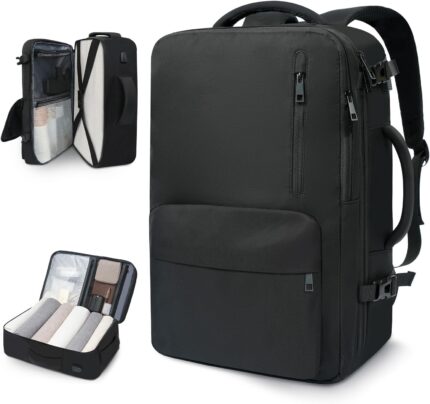 35L Travel Backpack | 180° All-Open Design | Multi-Pockets | Airline