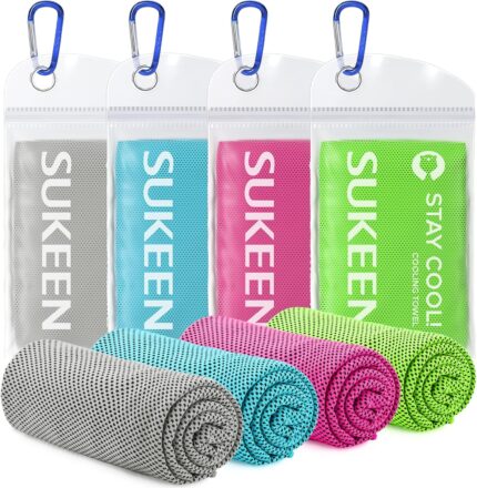 [4 Pack] Cooling Towel (40"x12"),Ice Towel,Soft Breathable