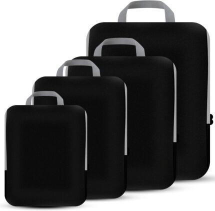 4 Set Compression Packing Cubes Travel - Travel Accessories Expandable