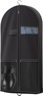 43" Travel Garment Bag with Accessories Zipper Pocket, Heavy Duty Suit