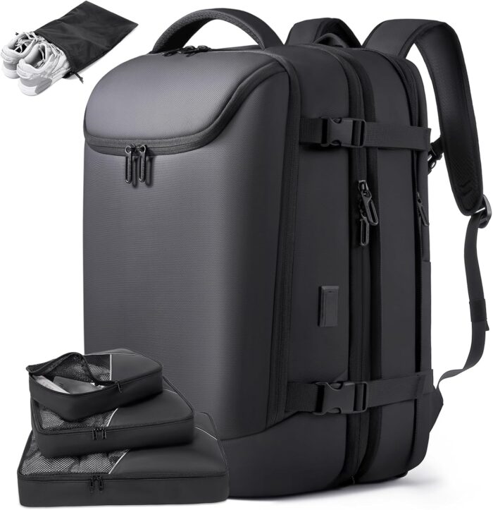 50L Carry on Travel Backpack, Expandable Airline Approved Backpacks