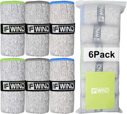 6 Pack Microfiber Gym Towels for Working Out，Fast Drying