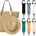 6 Pcs Hat Clip for Travel on Bag, Beach Vacation/Cruise Essentials Hat
