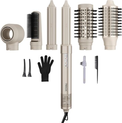 7MAGIC Hair Dryer Brush & 6 in 1 Hair Styler,110,000 RPM High-Speed