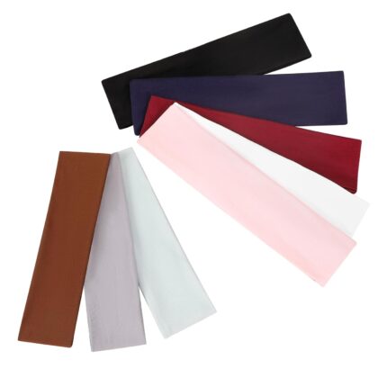 8 Pack Sport Headbands for Women, Elastic Soft Fabric