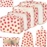 8 Set Packing Cubes for Suitcases,Packing Cube with Shoe, Cosmetics,