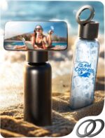 AINOPE Beach Vacation Essentials Smart Water Bottle with MagSafe