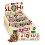 ALOHA Organic Plant Based Protein Bars - Oatmeal Chocolate Chip - 12