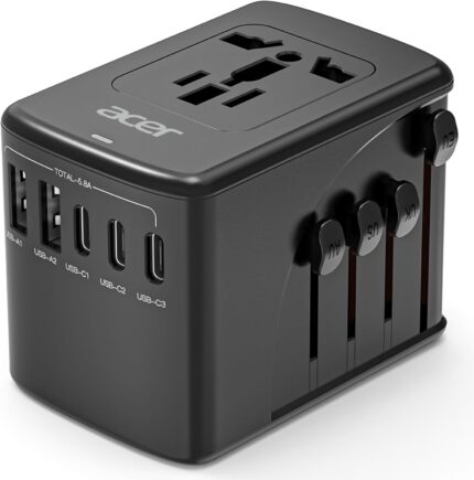 Acer Universal Travel Plug Adapter - International Power Adapter with