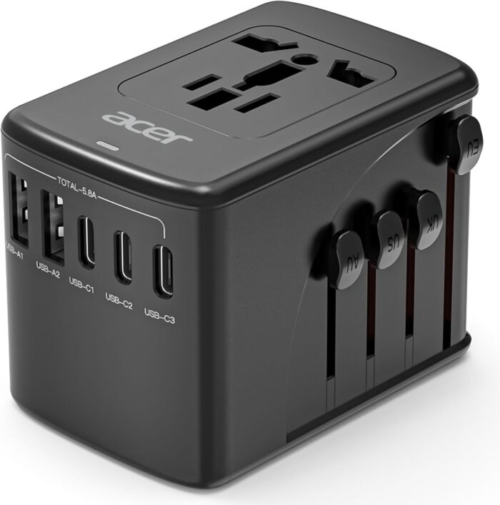 Acer Universal Travel Plug Adapter - International Power Adapter with