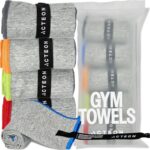 Acteon Microfiber Quick Dry Gym Towel, Silver ION Odor-Free