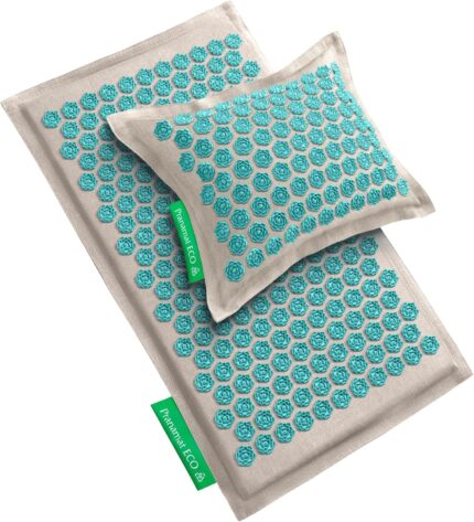 Acupressure Large Mat and Pillow Set, Premium Acupressure Therapy for