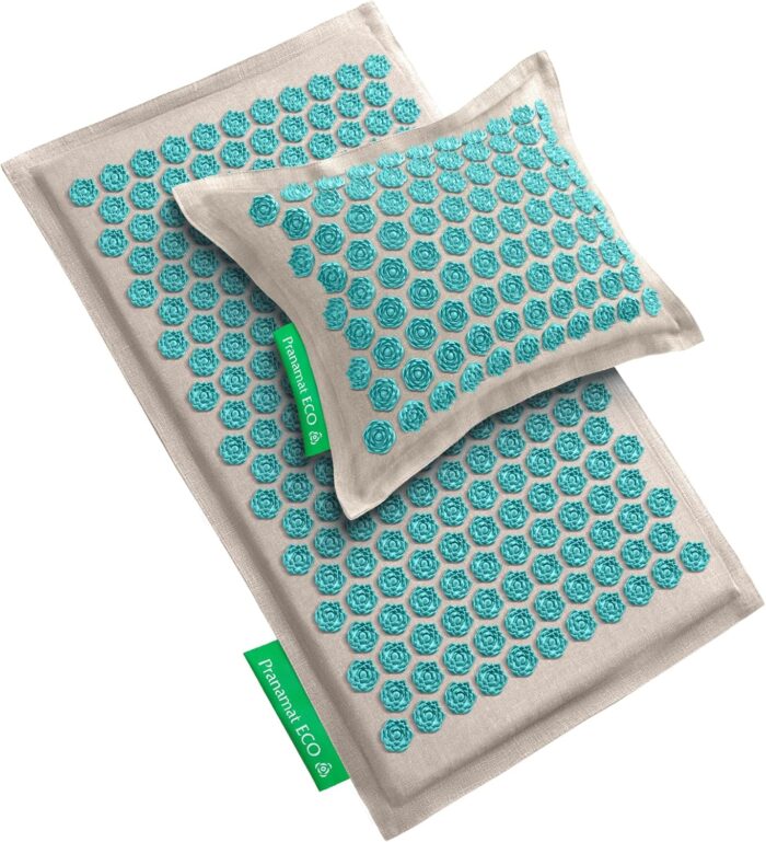 Acupressure Large Mat and Pillow Set, Premium Acupressure Therapy for