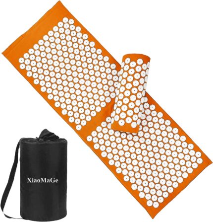 Acupressure Mat and Pillow Set with Bag - Extra Long Acupuncture Mat