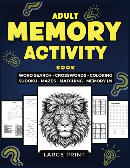 Adult Memory and Activity Book: Full of crossword puzzles, word