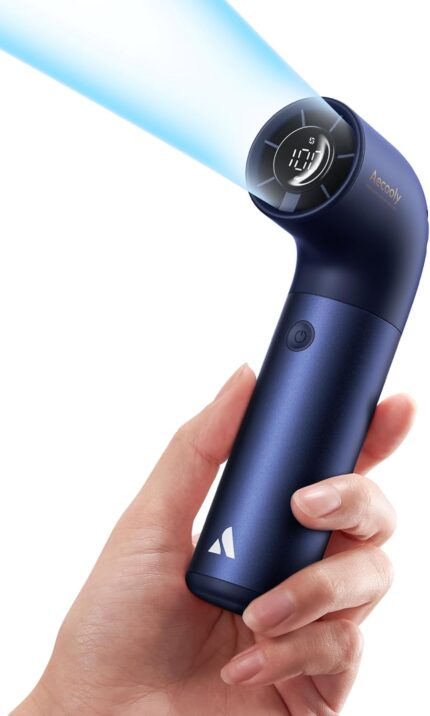 Aecooly Portable Handheld Fan, Powerful Turbo Mini Fan, 19000 RPM High