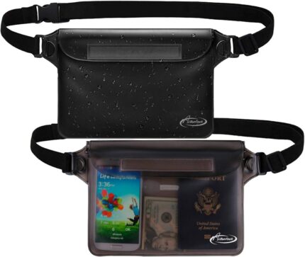 AiRunTech Waterproof Fanny Pack,Waterproof Pouch for Phone Passport