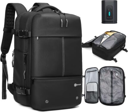 Airback Laptop Travel Backpack Expandable With Vacuum Compression And