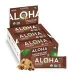 Aloha Organic Plant Based Protein Bars Chocolate Chip Cookie Dough,