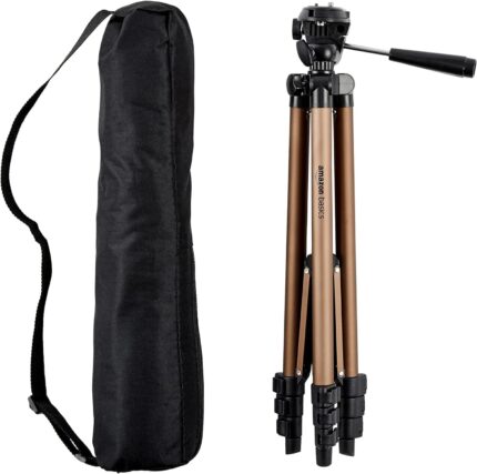 Amazon Basics 50-inch Lightweight Portable Camera Mount Tripod Stand