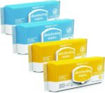 Amazon Basics Disinfecting Wipes, Lemon & Fresh Air Scent,