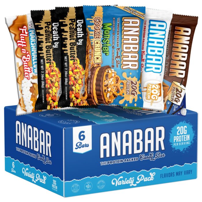 Anabar Protein Bar, The Sampler Pack, The Protein-Packed Candy Bar,