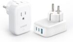 Anker (Pack of 2) USA to Europe International Plug Adapter, Travel