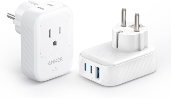 Anker (Pack of 2) USA to Europe International Plug Adapter, Travel