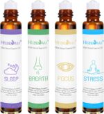 Aromatherapy Oils Roller Set, Natural Pre-diluted Essential Oils Roll