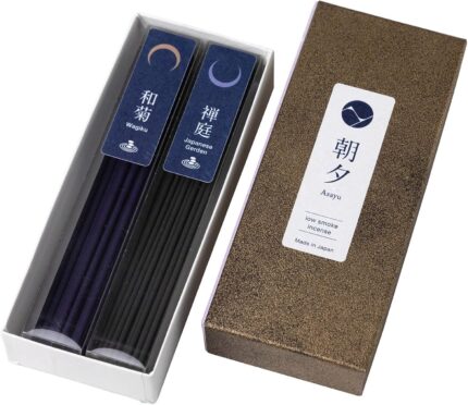 Asayu Japan Low Smoke Incense Sticks - Zen Set (Japanese Garden +