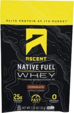Ascent Chocolate Whey Protein Powder Packet, 1.16 OZ