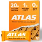 Atlas Protein Bar – 20g Clean Protein, 1g Natural Sugar, No Seed Oils,