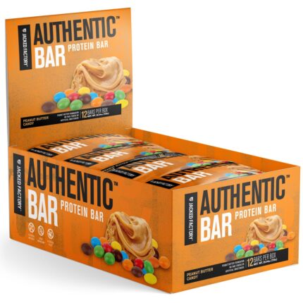 Authentic Bar Peanut Butter Candy Protein Bars - Tasty Meal