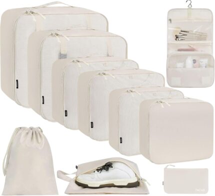 BAGAIL 6 Set/8 Set/10 Set Packing Cubes Various Sizes Packing
