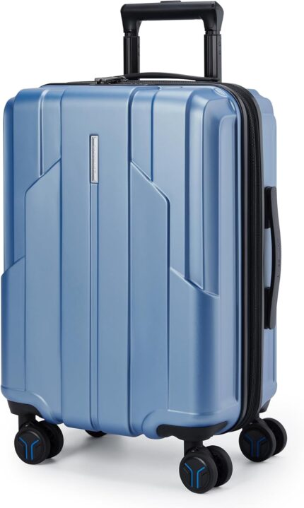 BAGSMART Carry On Luggage 22x14x9 Airline Approved, 1OO% PC Hardside