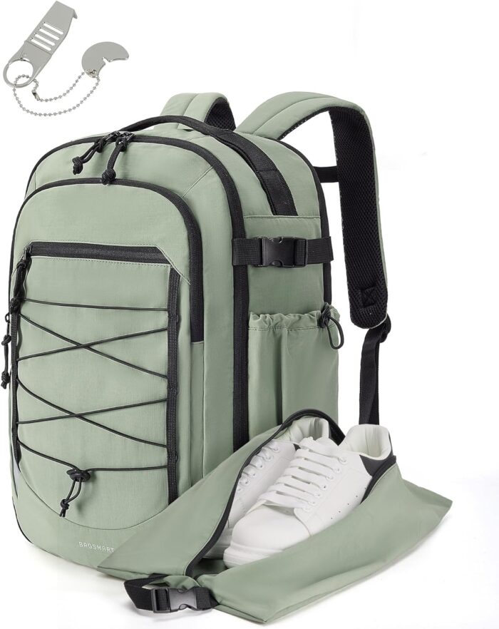 BAGSMART Carry On Travel Backpack, 17.3 Inch Large Travel backpack