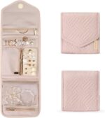 BAGSMART Travel Jewelry Organizer Case Foldable Jewelry Roll for
