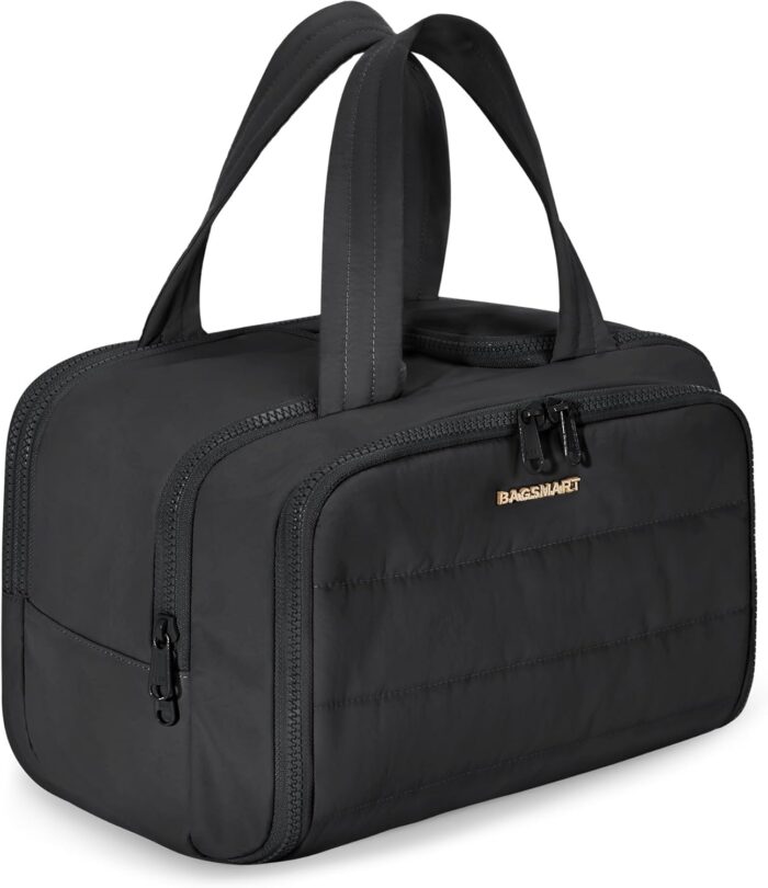 BAGSMART Travel Toiletry Bag, Lightweight Large Wide-open Travel Bag