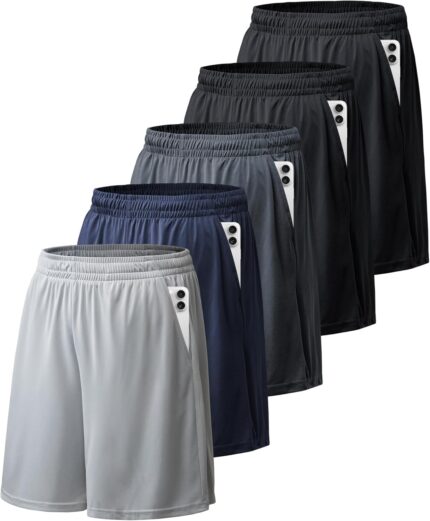 BALENNZ Athletic Shorts for Men with Pockets and Elastic