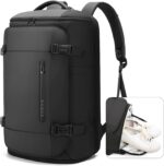 BANGE 40L Travel Backpack with Shoe Compartment, Large Capacity