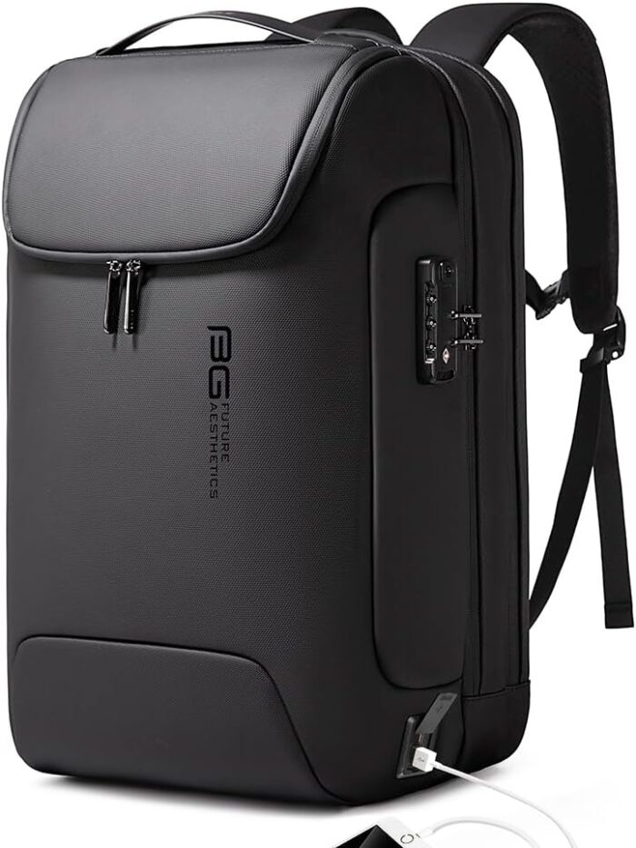 BANGE Men's Anti-Theft Backpack,Waterproof Fashion Travel