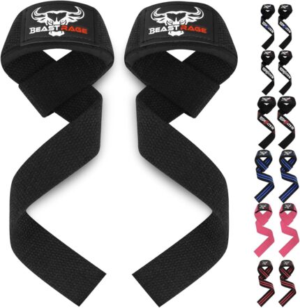 BEAST RAGE Lifting Straps for Weightlifting, Weight Lifting