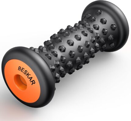 BESKAR Foot Massager Roller for Plantar Fasciitis Relief, Portable,