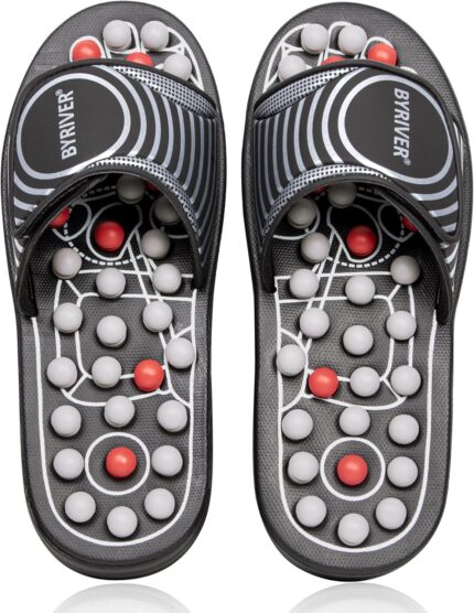 BYRIVER Plantar Fasciitis Relief Foot Massager Slippers Sandals Shoes