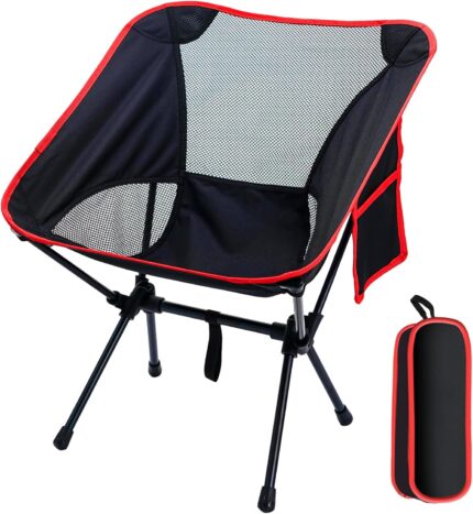 Backpacking Chair, Camping Chairs for Adults, Foldable Portable Chair