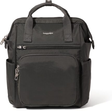 Baggallini Securtex Anti-Theft Windsor Backpack for Travel, Work &